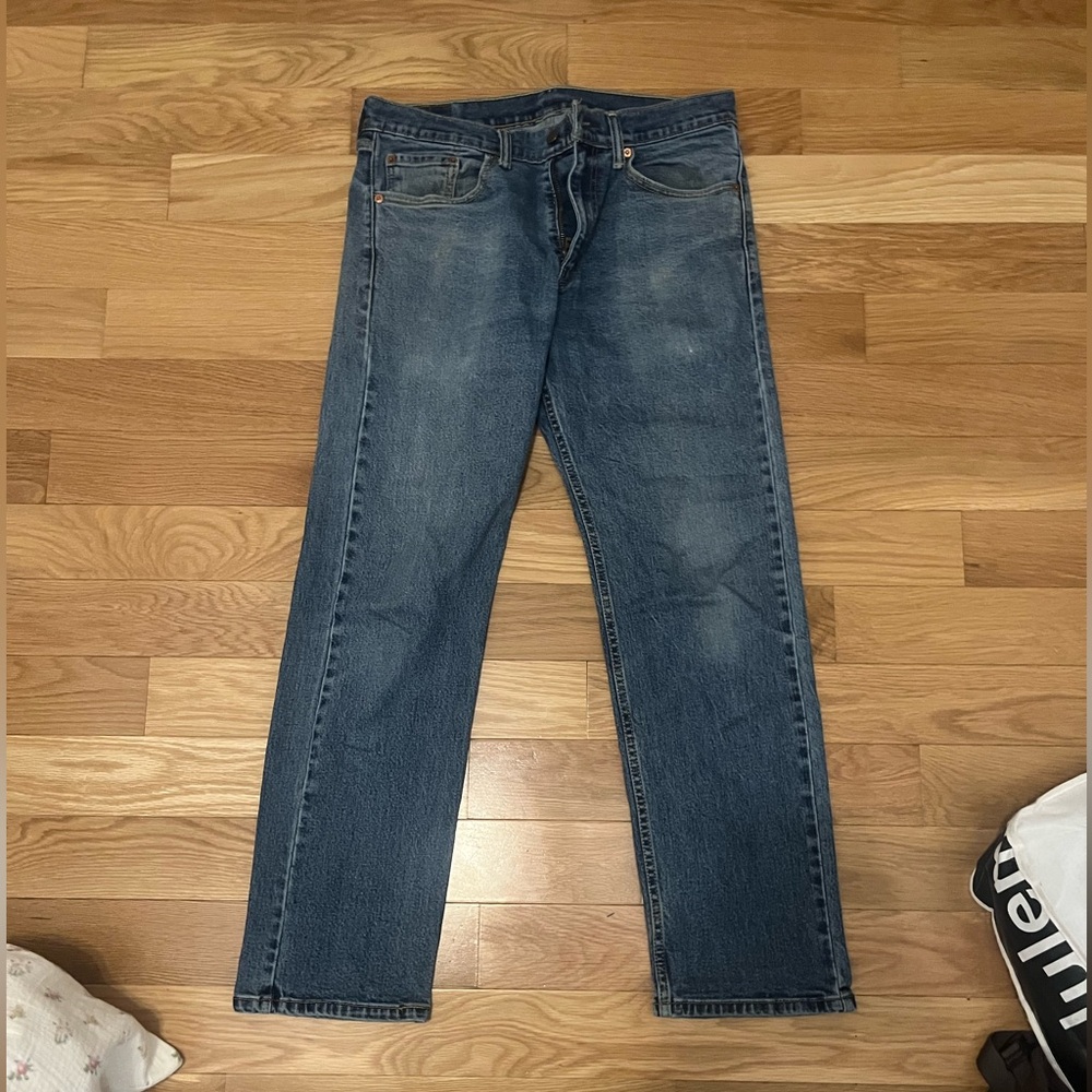 Levi's Men's Straight Fit Blue Jeans